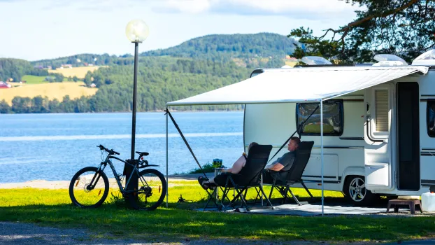 Campingidyll ved Mjøsa